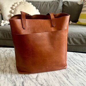 Madewell Medium Transport Tote English Saddle